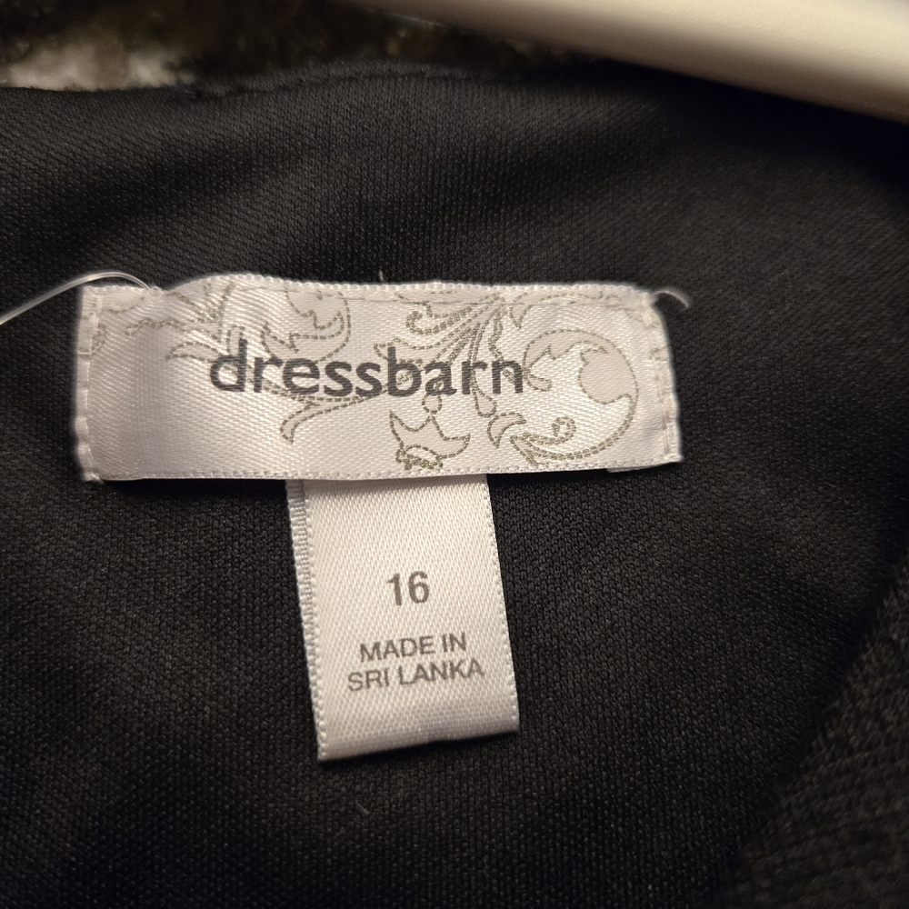 Slimming Black and Gray Women's Dress - Picture 5 of 9